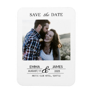 Íman Ímã de geladeira de casamento com foto personaliza