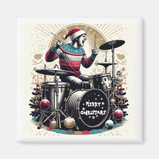 Íman Imã de geladeira de Drummer Natal
