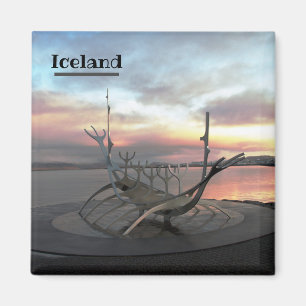 Íman Imã de geladeira de escultura Sun Voyager