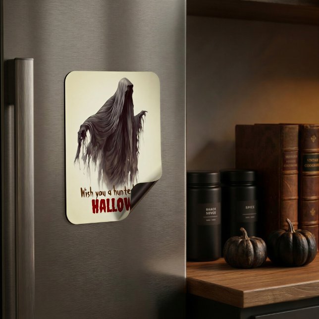 Íman Ímã de Geladeira de Fantasma Divertido de Hallowee (Criador carregado)