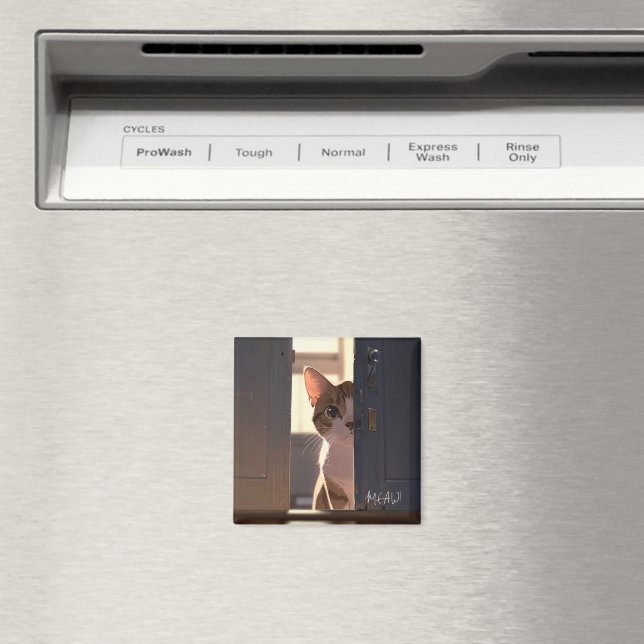 Íman Imã de geladeira de gatos (In Situ (Dishwasher))