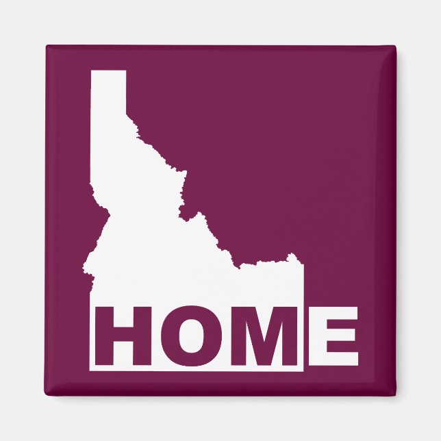 Íman Ímã de Geladeira de Idaho Longe de Casa (Frente)