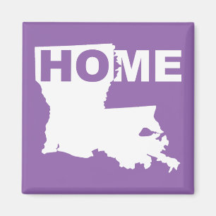 Íman Ímã de Geladeira de Louisiana Longe de Casa