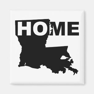 Íman Ímã de Geladeira de Louisiana Longe de Casa