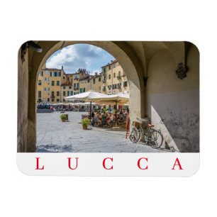 Íman imã de geladeira de Lucca Piazza Anfiteatro