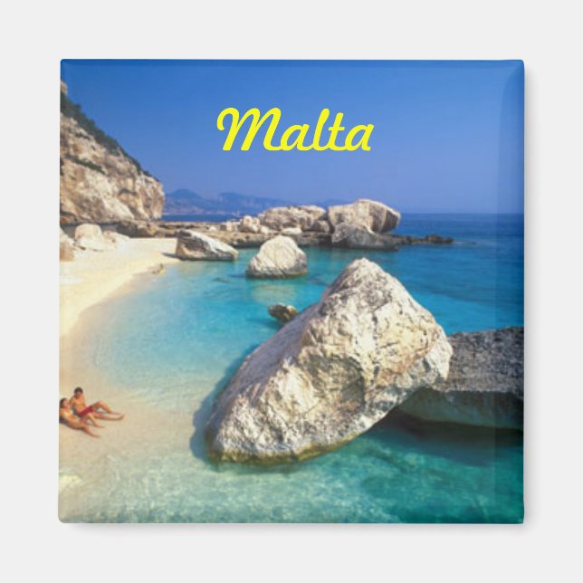 Íman Imã de geladeira de Malta (Frente)