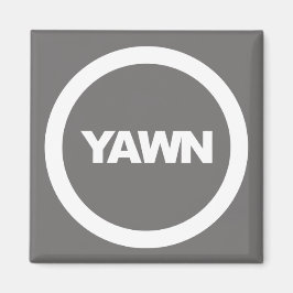 Íman Imã de geladeira de Marca de Yawn de carvão