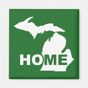 Íman Ímã de Geladeira de Michigan Casa Longe do Estado