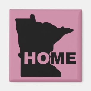 Íman Ímã de Geladeira de Minnesota Casa Longe do Estado