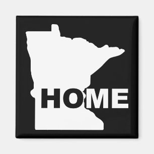 Íman Ímã de Geladeira de Minnesota Casa Longe do Estado