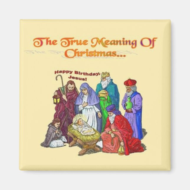 Íman Imã de geladeira de Natal (Frente)