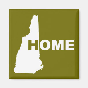 Íman Ímã de Geladeira de New Hampshire Casa Fora do Est
