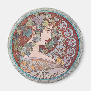 Íman Imã de geladeira de Nouveau da arte da hera de