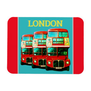 Íman Imã de geladeira de ônibus de Londres