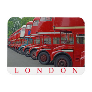 Íman imã de geladeira de ônibus vermelho de Londres