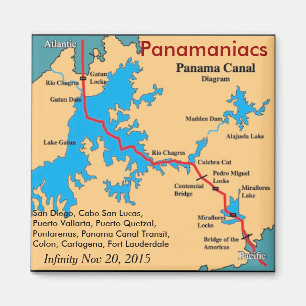 Íman Imã de geladeira de Panamaniacs da infinidade