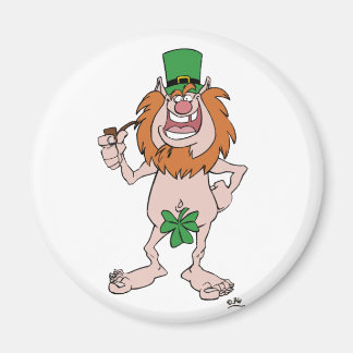 Íman Imã de geladeira de Patrick Leprechaun (e Shamrock