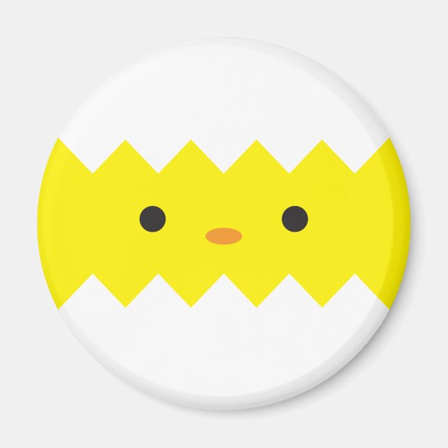 Íman Imã de geladeira de Pintinho tapada (Frente)