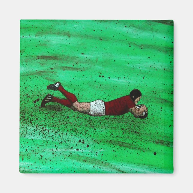 Íman Imã de geladeira de Rugby (Frente)