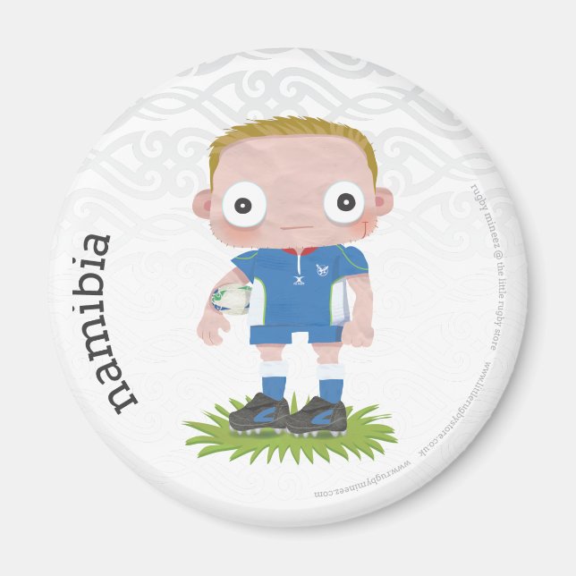 Íman Imã de geladeira de Rugby da Namíbia (Frente)