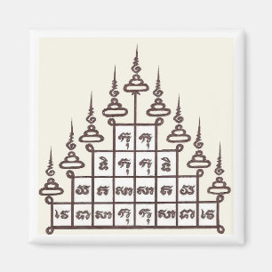 Íman Imã de geladeira de Sak Yant