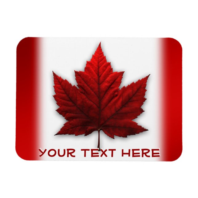Íman Imã de geladeira de Sinalizador do Canadá (Horizontal)
