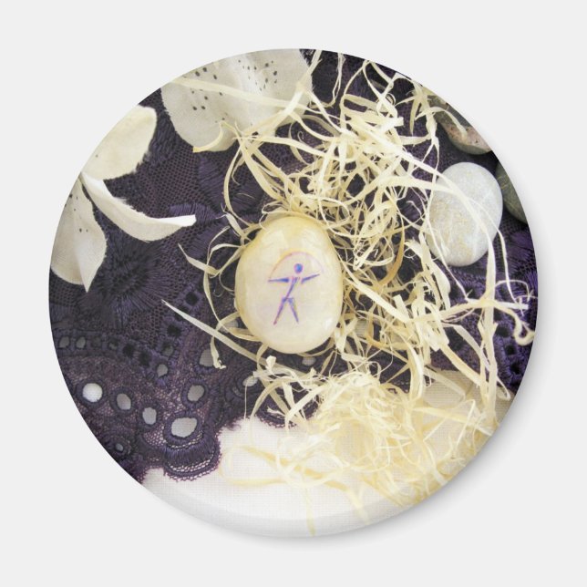 Íman Imã de geladeira de sorte mística (Frente)