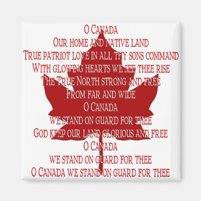 Íman Imã de geladeira de Souvenir Canadá Magnet para hi (Frente)
