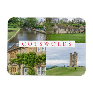 Íman imã de geladeira de souvenir de Cotswolds