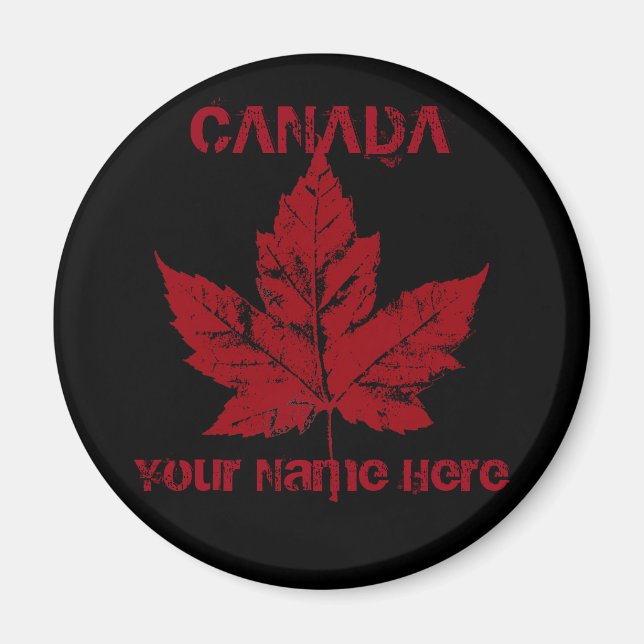 Íman Imã de geladeira de Souvenir do Canadá Personaliza (Frente)