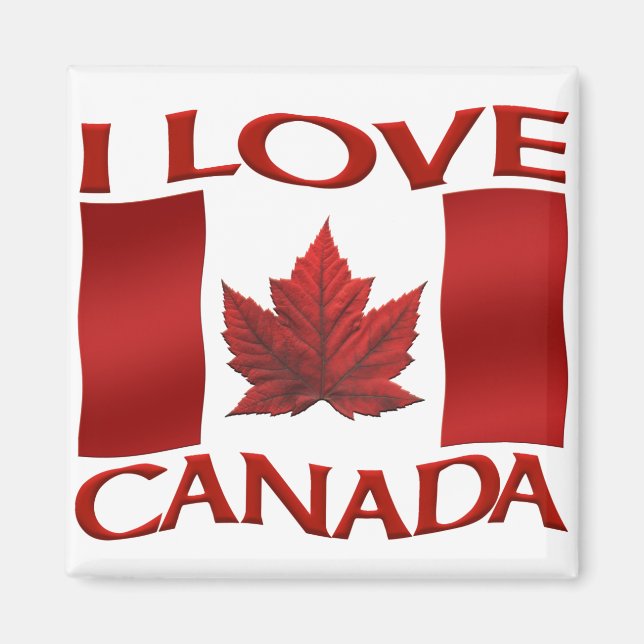 Íman Imã de geladeira de Souvenir no Canadá (Frente)