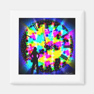 Íman Imã de geladeira de tempo