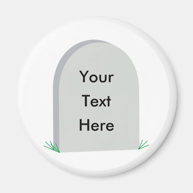 Íman imã de geladeira de tombstone (Frente)