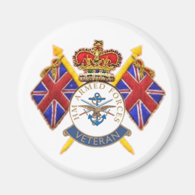 Íman Imã de geladeira de Veterano (Frente)