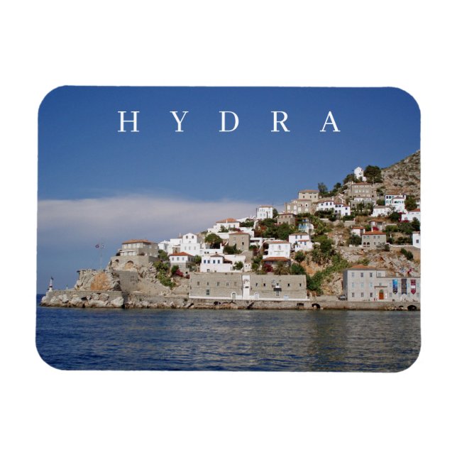 Íman Imã de geladeira de visão da ilha de Hydra (Horizontal)