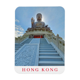 Íman Imã de geladeira de visão de Hong Kong Big Buddha