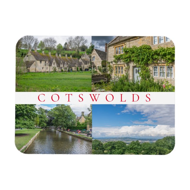Íman Imã de geladeira de visões de Cotswolds (Horizontal)