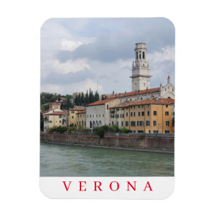 Íman imã de geladeira de vista da Catedral de Verona