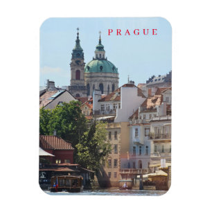 Íman Imã de geladeira de vista da igreja de Praga