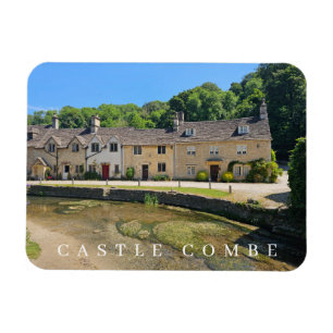 Íman Imã de geladeira de vista de Castle Combe