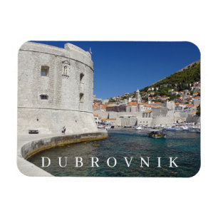 Íman imã de geladeira de vista de fortaleza Dubrovnik