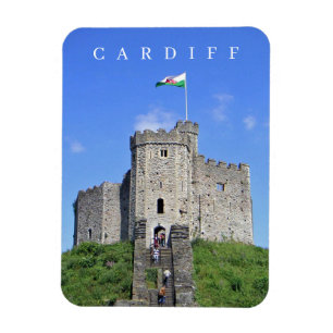 Íman Imã de geladeira de vista do Castelo de Cardiff
