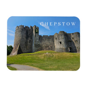 Íman Imã de geladeira de vista do Castelo de Chepstow