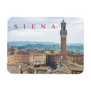 Íman Imã de geladeira de vista Siena Torre del Mangia