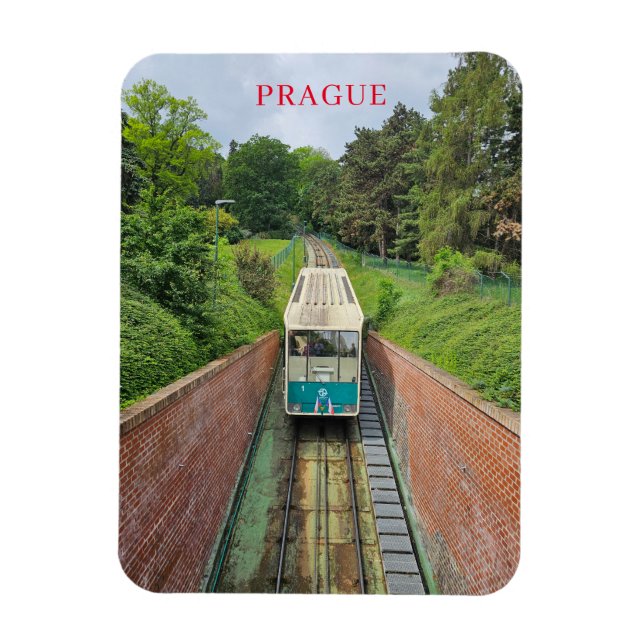 Íman Imã de geladeira de visualização funicular de Prag (Vertical)