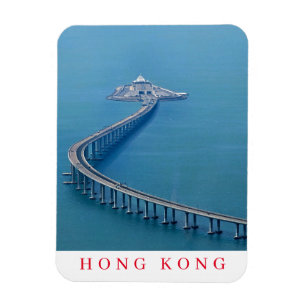 Íman Imã de geladeira de visualização HZMB de Hong Kong