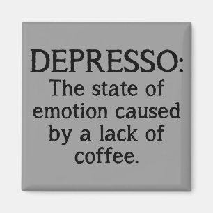 Íman Ímã de Geladeira Depresso Engraçado