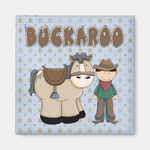 Íman Imã de geladeira do Buckaroo do cavalo do vaqueir
