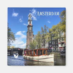 Íman Imã de geladeira do canal Amsterdã por Velvet Esca