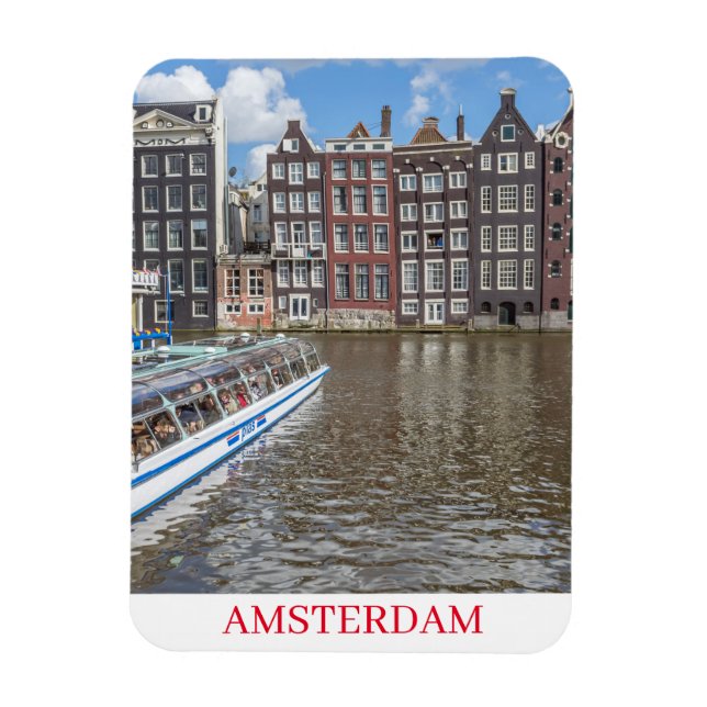 Íman Imã de geladeira do canal Amsterdam (Vertical)